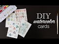 EASY Watercolor Cards DIY | Paint with me || Paulina Sophie
