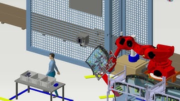 Human robot collaborative windshield assembly simulation - Delmia