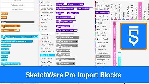 Sketchware me Blocks kaise import karen. How to add Blocks in sketchware.
