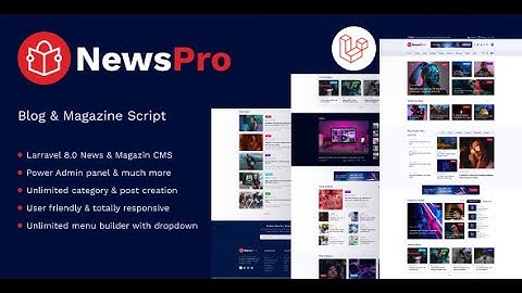 NewsPro – Online Newspaper, Blog & Magazine CMS Script