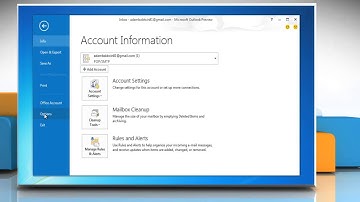 How to change Microsoft® Outlook 2013 Email security settings on a Windows® 7PC