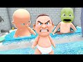 "😄FLOODING! Babies Build a SECRET TOILET for Dad & FLOOD a BATHTUB🛁| Who's Your Daddy Adventure!"