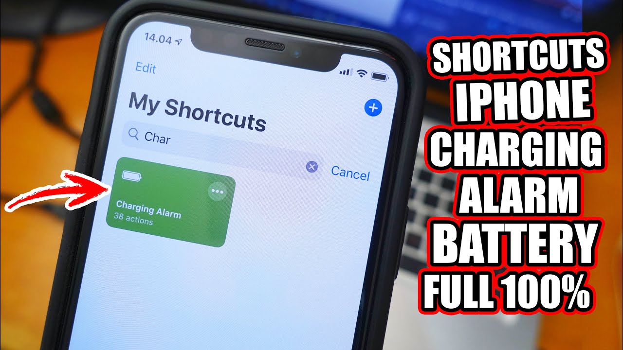 PENTING     Shortcuts iPhone Charging Alarm Battery Full 100 