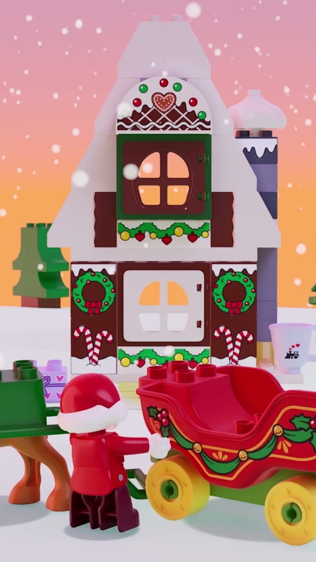 Visita a Santa #LosCuentosdePeppalaCerdita #Shorts #LEGODUPLO