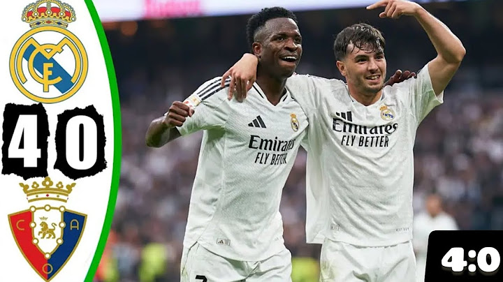 REAL MADRID 4 - 0 CA OSASUNA I HIGHLIGHTS LALIGA EA SPORTS                       #Realmadridosasuna
