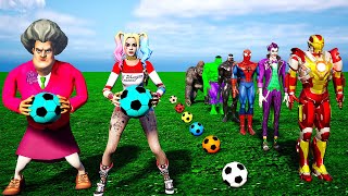 Game 5 Superheroes: Story Spider Man vs Team Venom Hulk Batman Joker Soccer Challenge Get Rewards #2