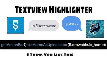Highlighted Textview With Colors When Coded / Sketchware | MskDev