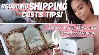 How I Save Money Shipping Online Orders // FreeX Wifi Thermal Printer review, reduce shipping costs