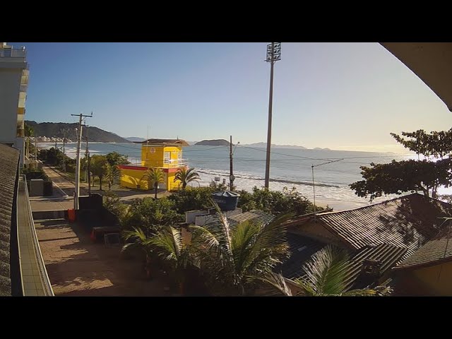 Câmera ao Vivo Praia de Palmas - Governador Celso Ramos SC - Pirata Pousada e Restaurante