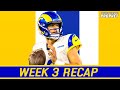 Week 3  Fantasy Football Recap: Stafford and the Rams Roll