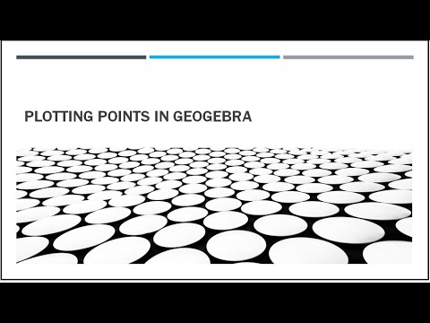 Plotting Points in Geogebra