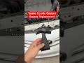 How to replace a coolant bypass pipe connector on a 2016 Toyota Corolla.