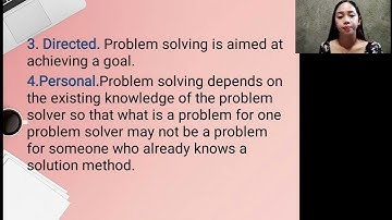 Chapter 3 Cognitive Learning TheoriesLesson 4: Problem Solving and Creativity