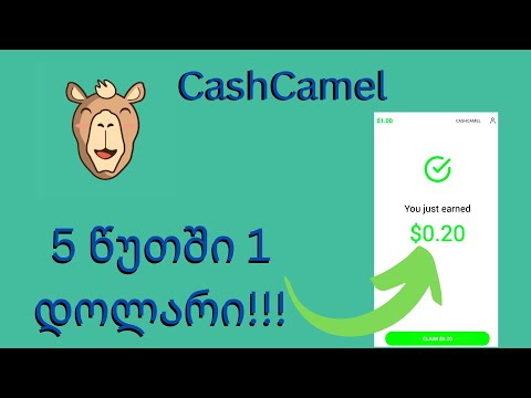 CashCamel-ახალი გამოკითხვების აპლიკაცია რომელიც გიხდის ფულს!!!