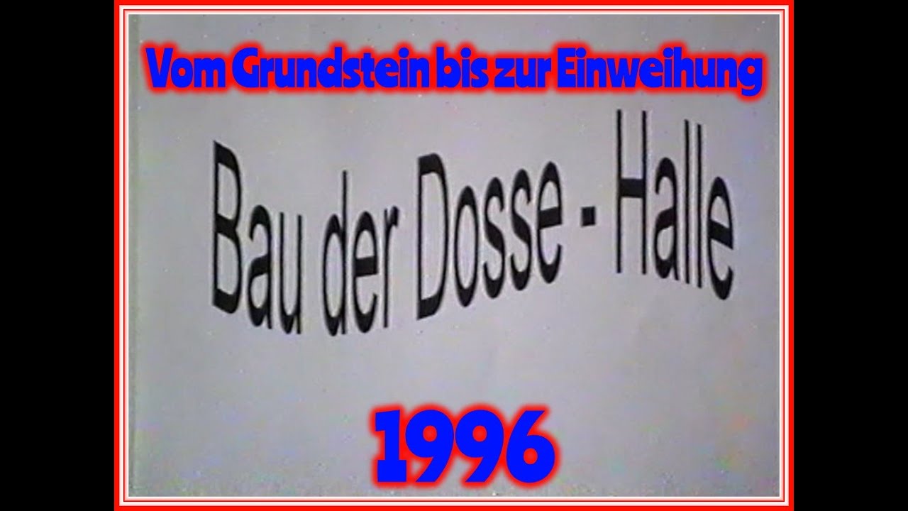 Bau der Dosse-Halle in Wusterhausen/Dosse 1996