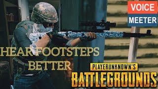 How To Hear Footsteps Better and Explosions In PUBG - Compressor Setup In VoiceMeeter EASY SETTINGS