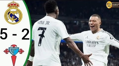 Real Madrid vs Celta Vigo 5 - 2 highlights Copa Del Rey 2025