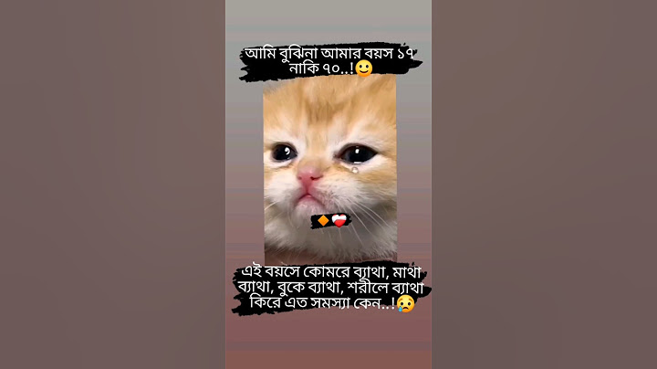 আমি বুঝিনা আমার বয়স ১৭ নাকি ৭০