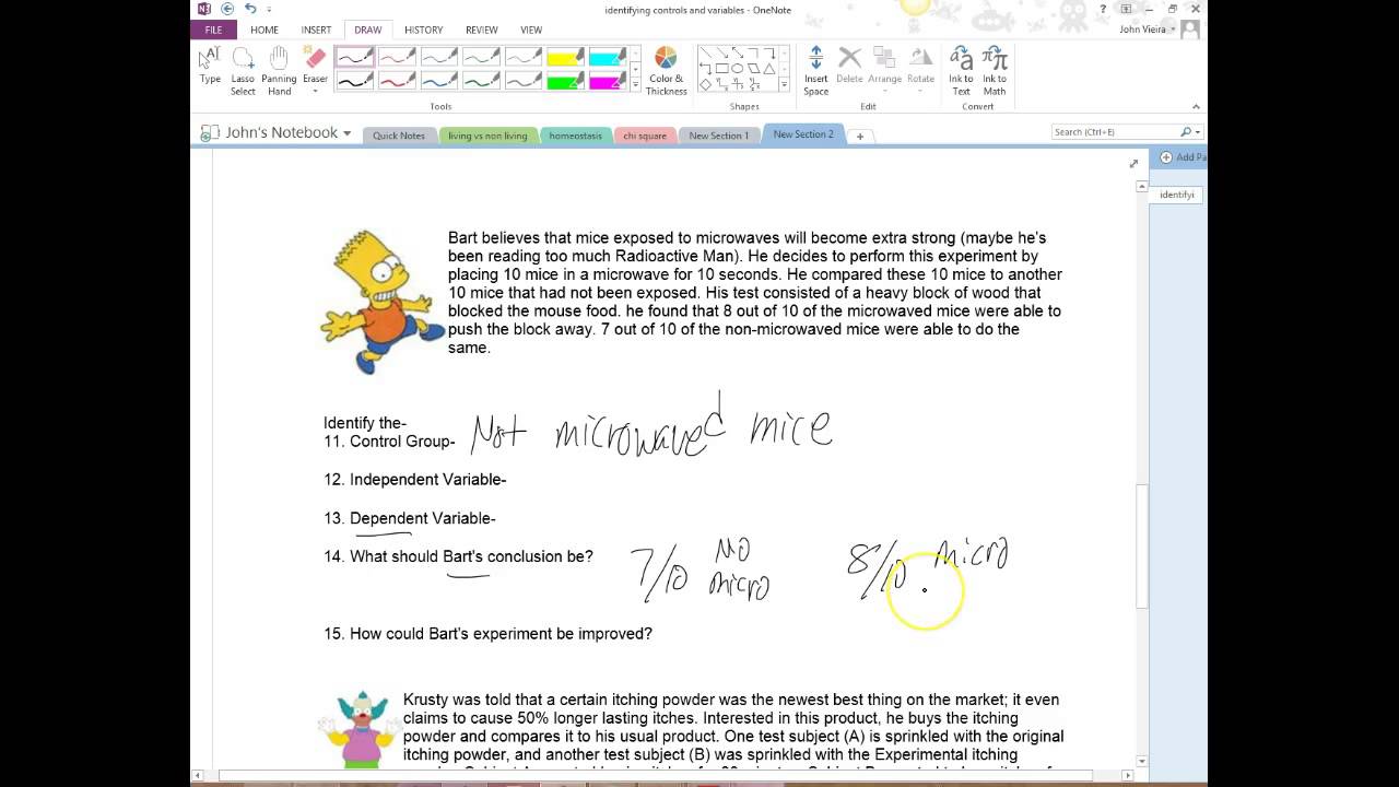 Answers - Identifying Controls and Variables Intended For Simpsons Variables Worksheet Answers