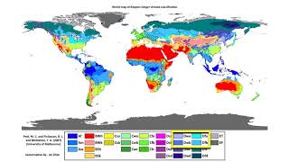 Koppen Climate Map:  Humid Continental