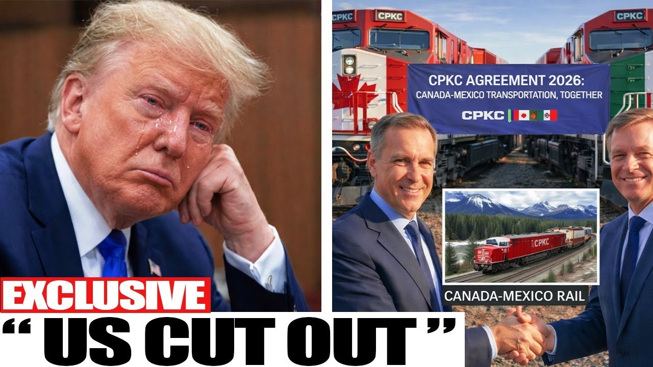 Canada's Unexpected $500M CPKC Rail to Mexico BYPASSES U.S. Ports —Trump DEVASTATED!