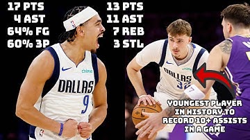 Cooper Flagg Is the YOUNGEST EVER to Have 10+ AST in a Game & Ryan Nembhard Shines in 1st NBA Start