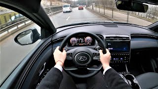 Hyundai Tucson Premium+ Hybrid 230HP 4WD - POV Test Drive & fuel consumption check.