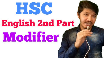 Hsc English 2nd part | Modifier | Nahid24