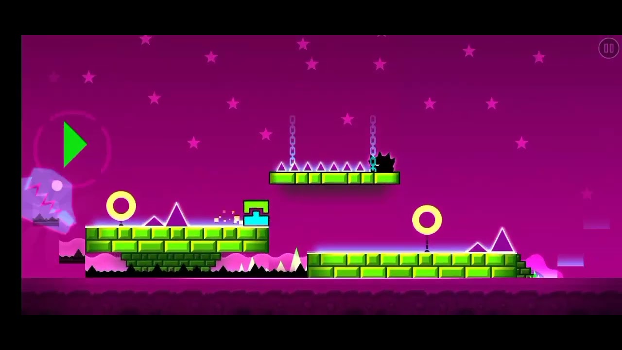geometry dash meltdown : the seven seas stage speedrun - YouTube