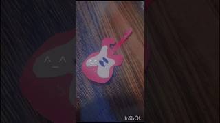 mini guitar 🎸||DIY delight 🌸||#art#miniature#YouTube shorts#viral#subscribe♥️