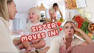 What I ACTUALLY do at home: reset, cooking, organising, sister MOVES IN!