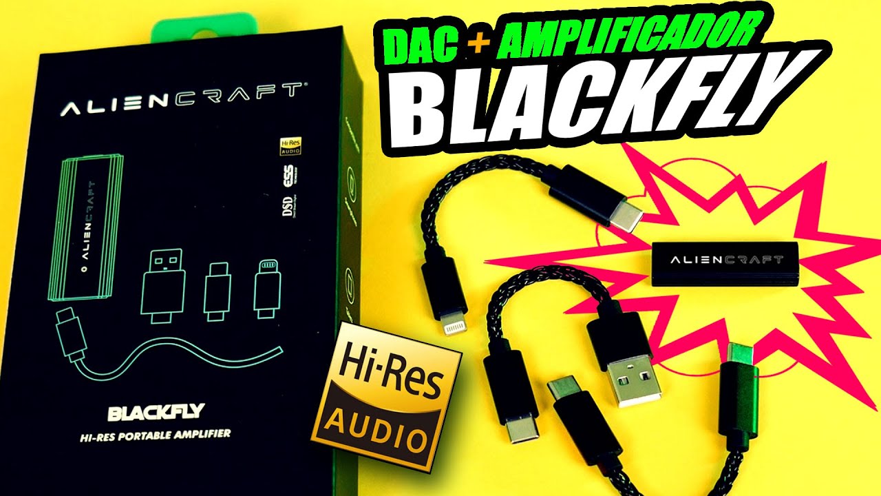 Iníciate en la AUDIOFILIA con PRESUPUESTO AJUSTADO! Aliencraft BLACKFLY,  DAC para SMARTPHONE