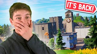 TILTED TOWERS IS BACK IN FORTNITE + MY REACTION!