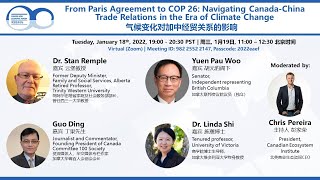 Navigating Canada-China Trade Relations in the Era of Climate Change气候变化对加中经贸关系的影响