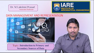Introduction to Primary and Secondary Sources of Data by Dr. M Lakshmi Prasad