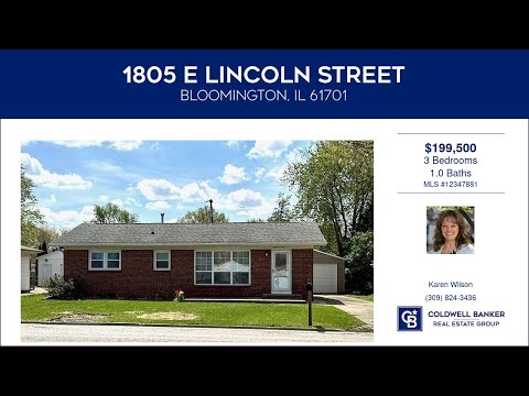 1805 E Lincoln Street, Bloomington, IL home video tour
