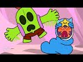 SPIKE & SANDY SNOW SHOWDOWN - BRAWL STARS ANIMATION