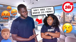 BEING MEAN TO MY GIRLFRIEND FOR 24 HOURS!! *BAD IDEA*