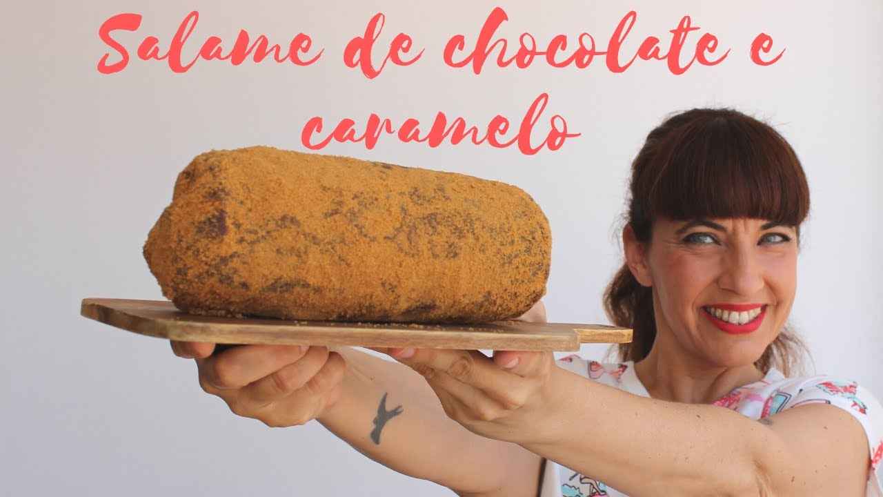 Salame de Chocolate e Caramelo com Speculoos