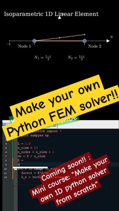 HOW shape functions are built🔥!! #Course #FEM#Python #coding #education ...