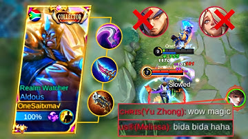 ALDOUS INSANE EARLY DAMAGE BUILD | I MET TOP10 SUPREME PH | ALDOUS BEST BUILD 2022