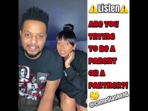 Are you being a parent or a partner⁉️🤔