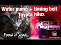 How to change a water pump / timing belt change guide - n70 1kd kun26r Hilux