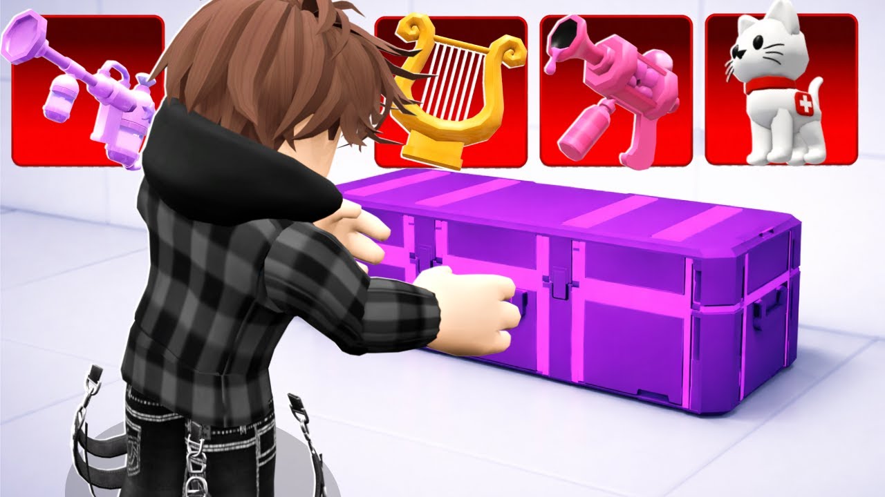 Skrzynki za ROBUX Wybierają mi BROŃ w Rivals!