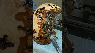 Gnarly Burl.. #woodturning
