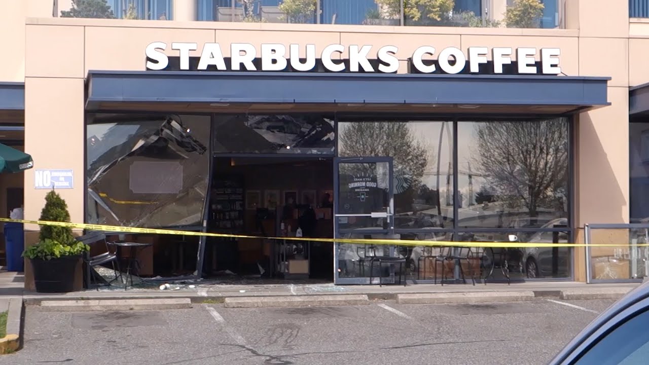 STARBUCKS CAR CRASH