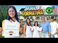 Formatura da Maria Clara nos Estados Unidos - Família Maria Clara e JP