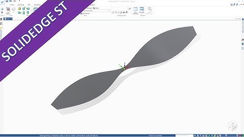Propeller / Airblade with sweep - SolidEdge ST 10 Training - Surfaces