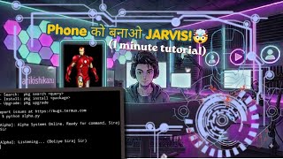 Make Your Own JARVIS AI in Android 📱⚡ (Termux Python Tutorial)