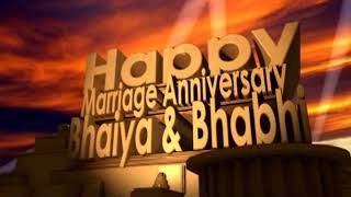 Happy Marriage Anniversary Bhaiya & Bhabhi